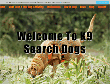 Tablet Screenshot of k9searchdog.org